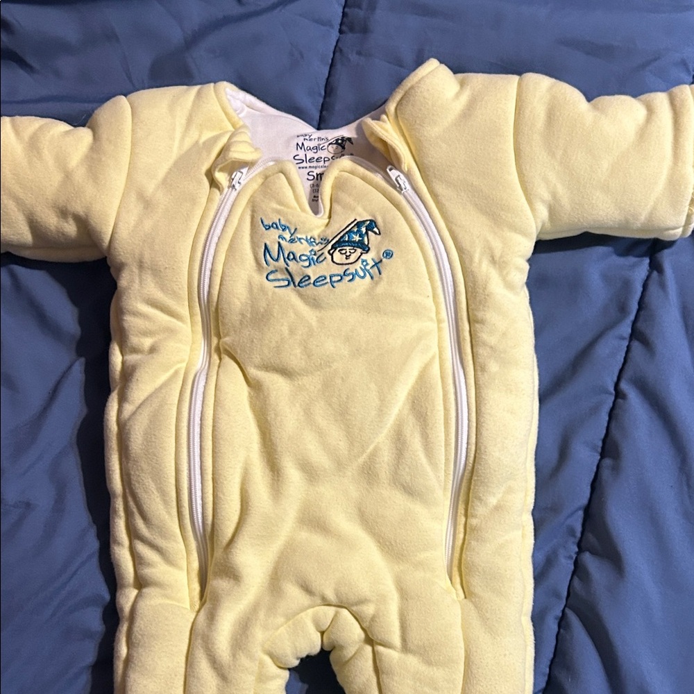 Baby Merlin's Magic Sleepsuit - Soft Yellow Sleep Sack